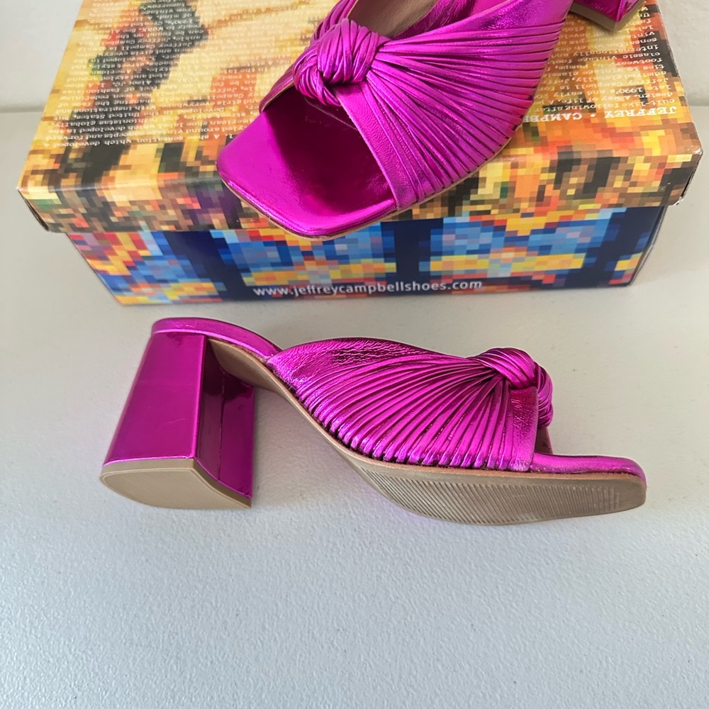 JEFFREY CAMPBELL MELONGER IN FUCHSIA METALLIC - Picture 2 of 6